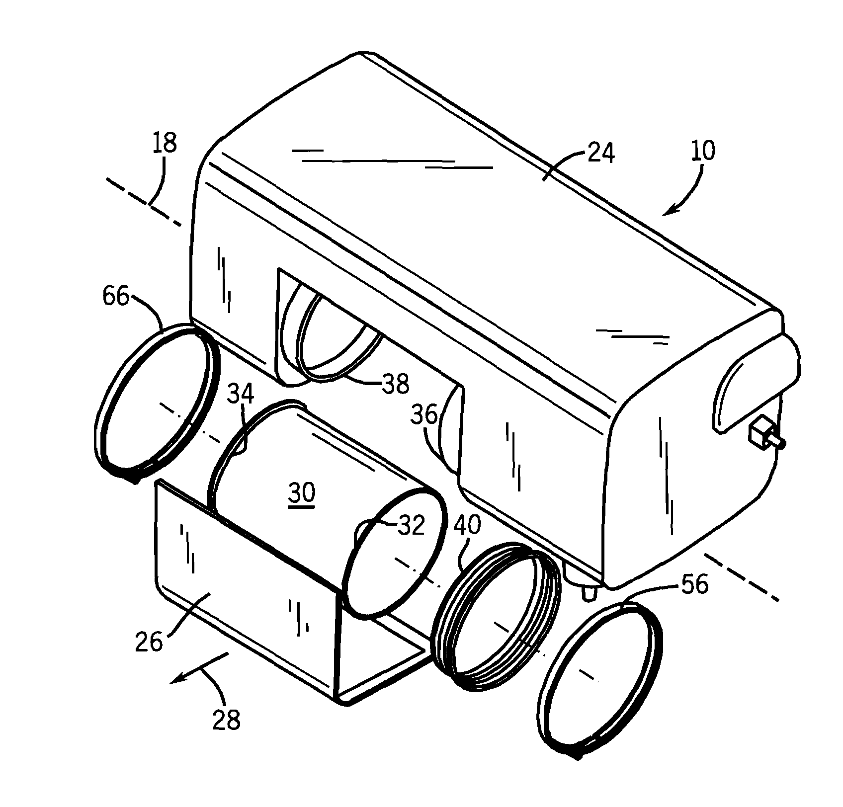 Serviceable exhaust aftertreatment assembly and method