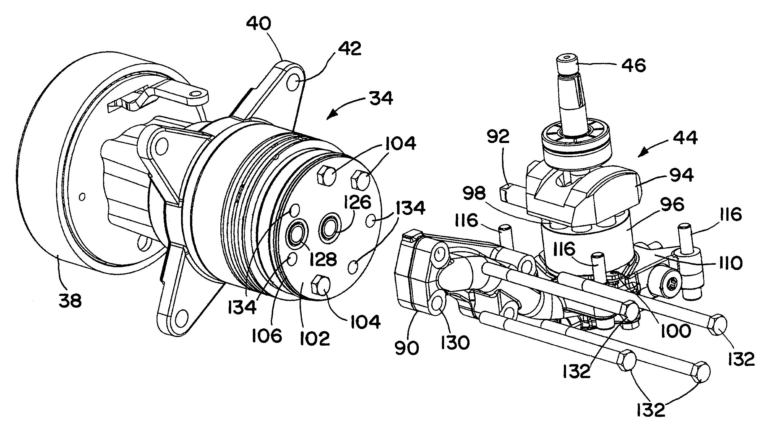 Integrated hydrostatic transmission