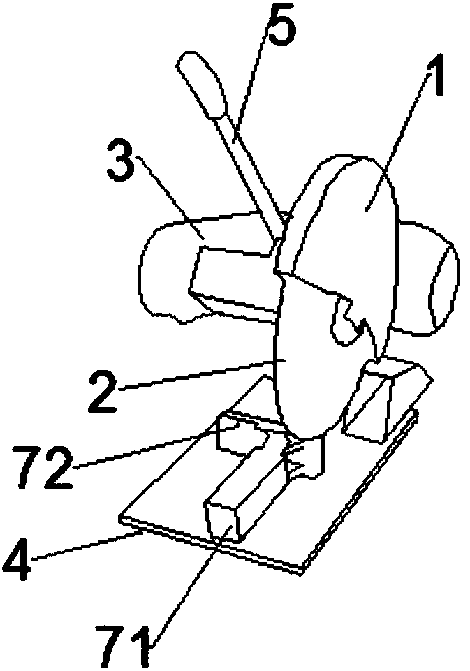 Cutting machine with self-locking type universal wheel