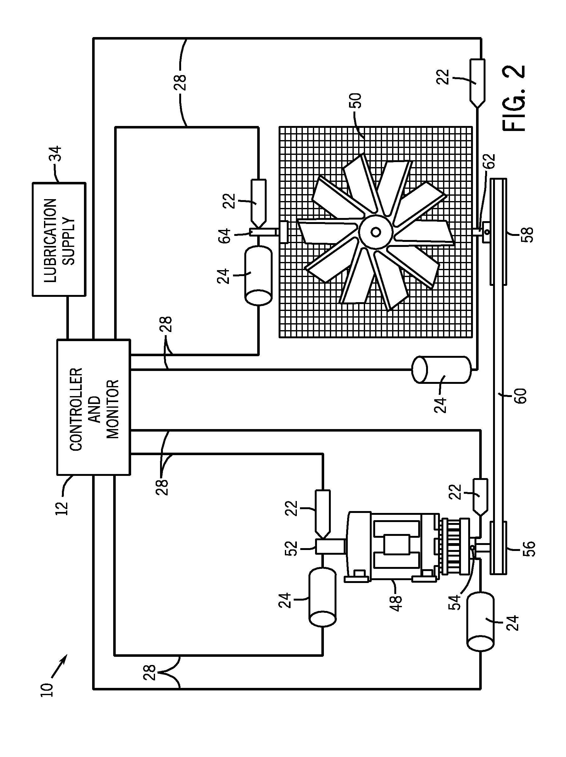 Machine conditioning monitoring closed loop lubrication system and method