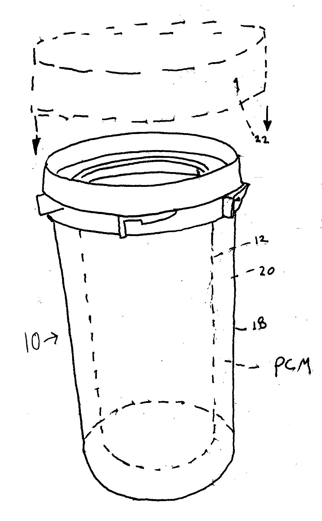 Multiple Walled Primary Package with Phase Change Material