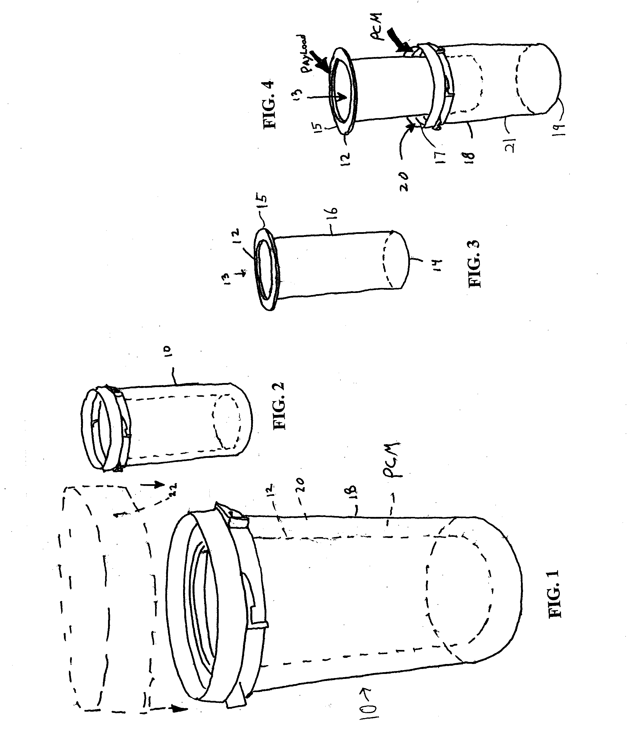 Multiple Walled Primary Package with Phase Change Material