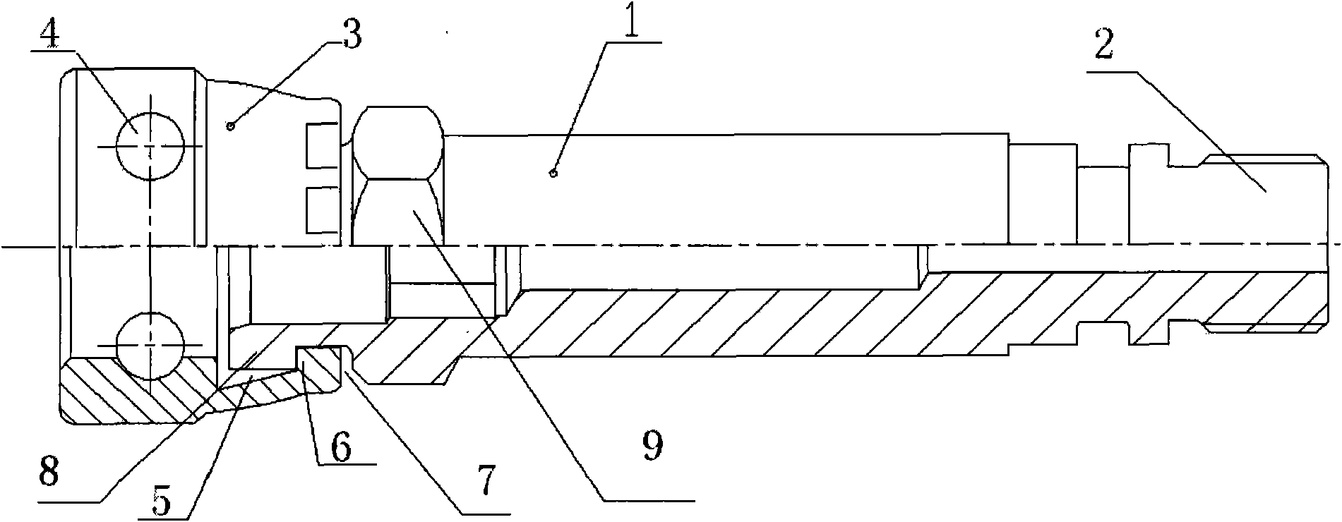 Transitional joint of pipe body