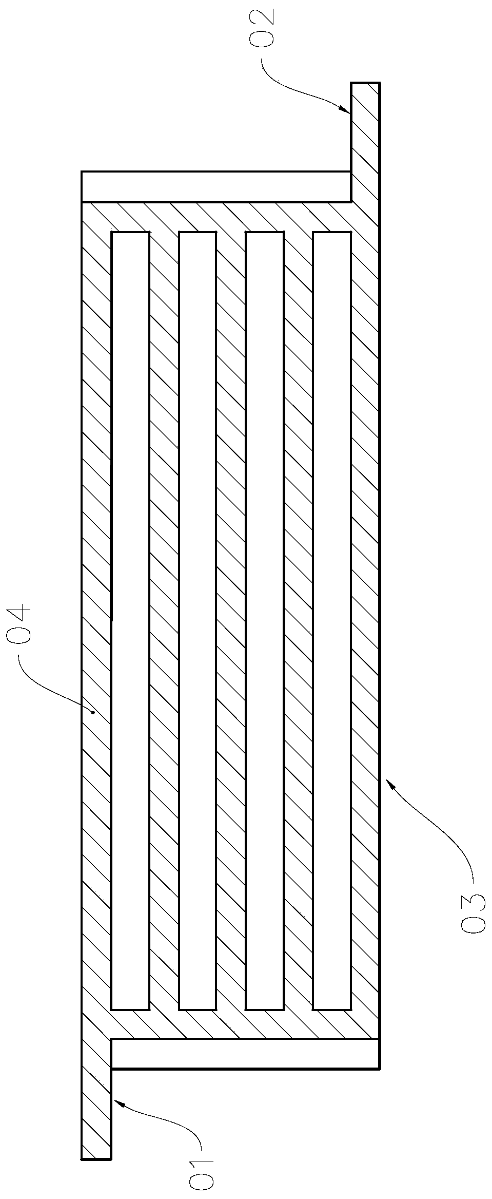 A design method of internal flow channel of cooling plate based on streamline