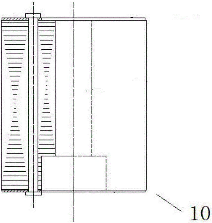 Connecting structure of main shaft and rotor and integrated rolling rotor compressor