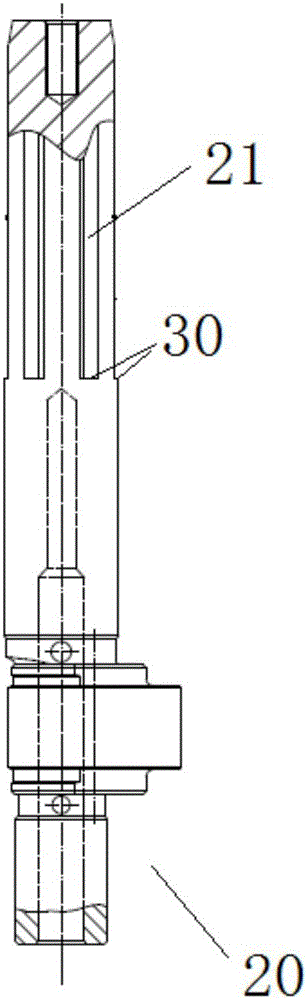 Connecting structure of main shaft and rotor and integrated rolling rotor compressor