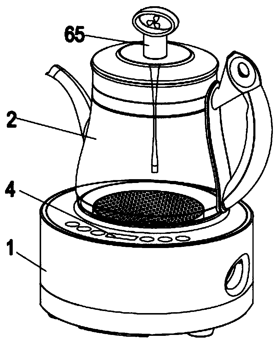 A timing charcoal gunpowder pot