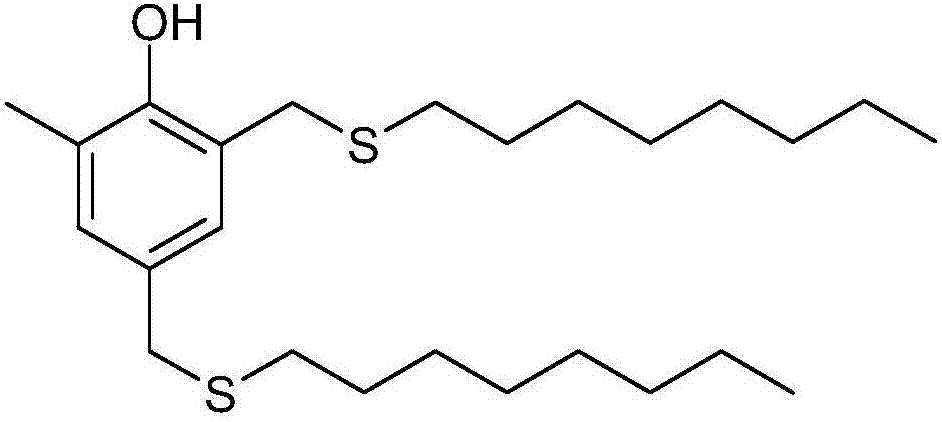 Method for purifying antioxidant 2,4-di(n-octyl sulfur methylene)-6-methylphenol