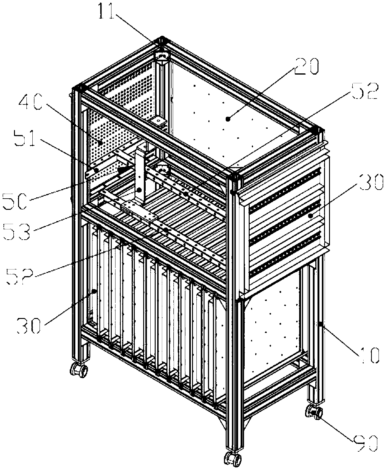 Dustproof electric control cabinet