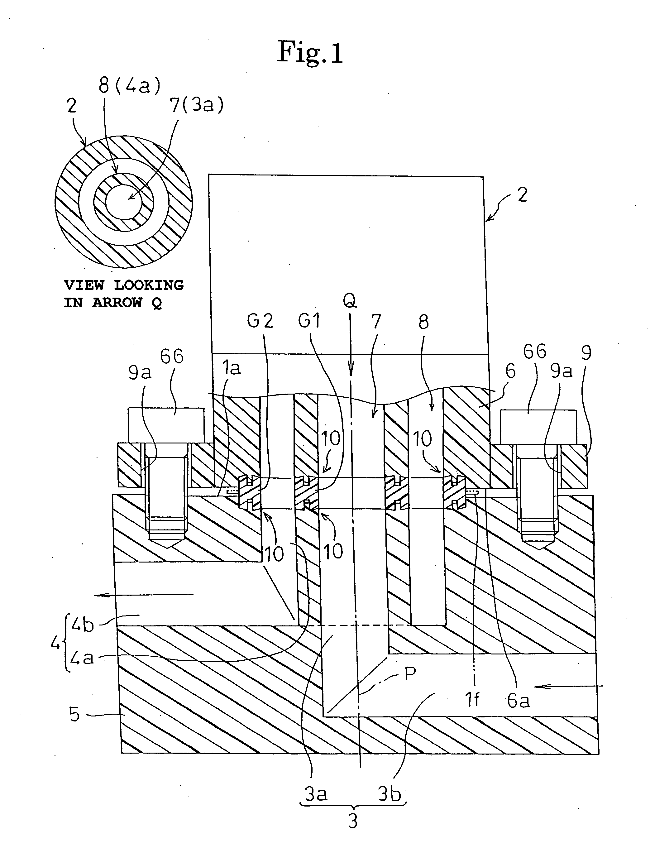 Structure for connection between integrated panel and fluid device