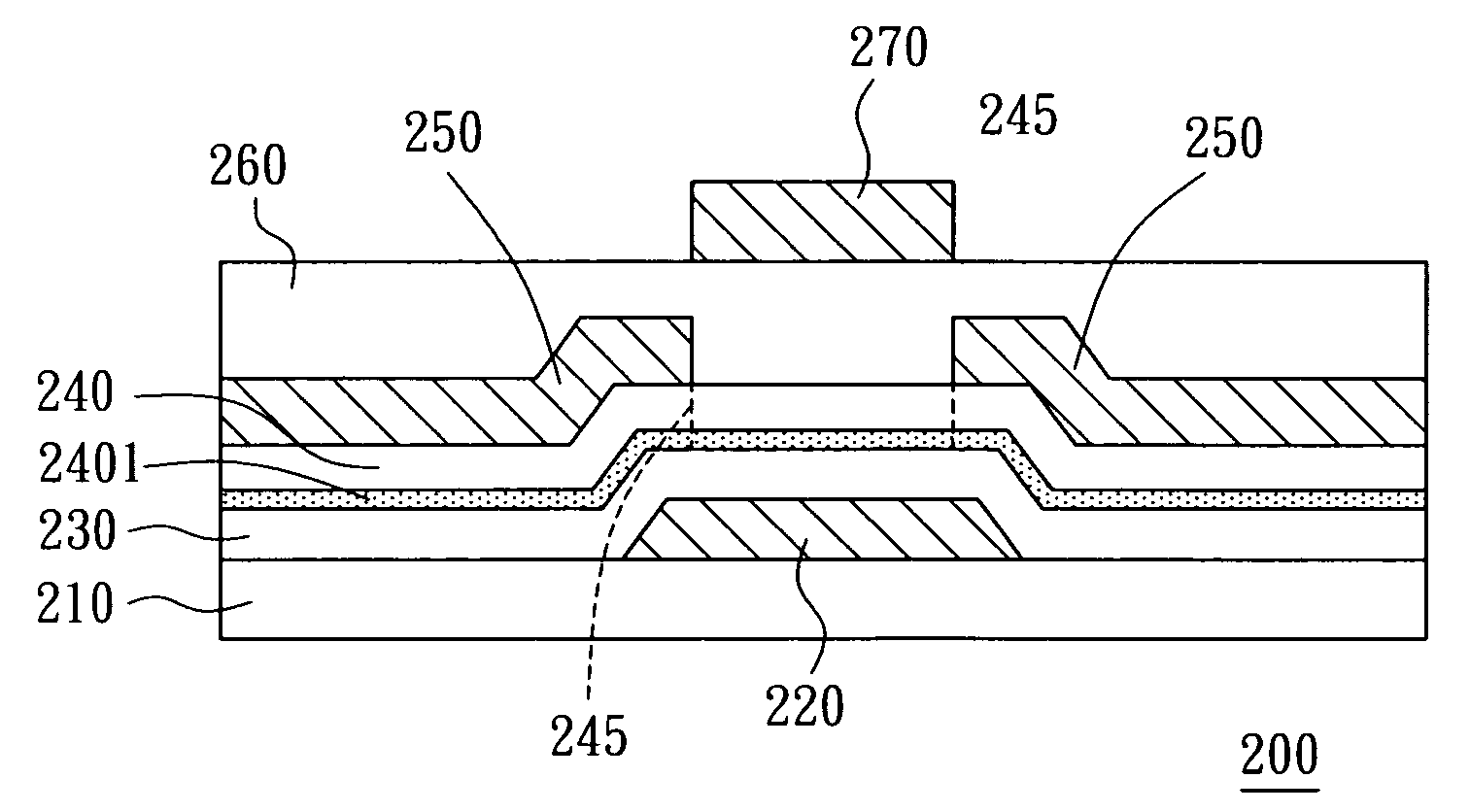 Double gate thin-film transistor and method for forming the same