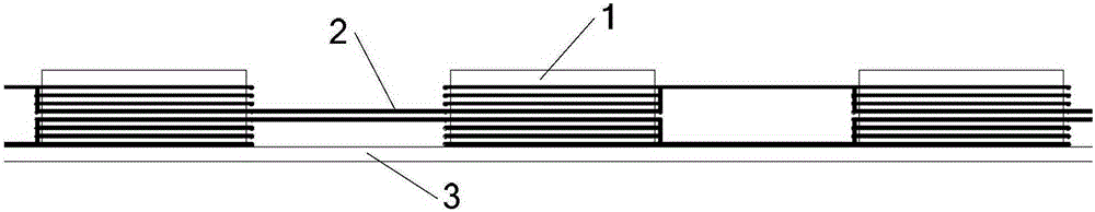 Magnetic pole winding type T-shaped power supply track applied to wireless power supply of electric cars