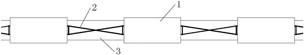 Magnetic pole winding type T-shaped power supply track applied to wireless power supply of electric cars