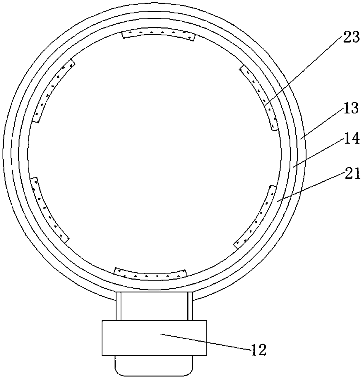 Air catcher of bedside hemofiltration device