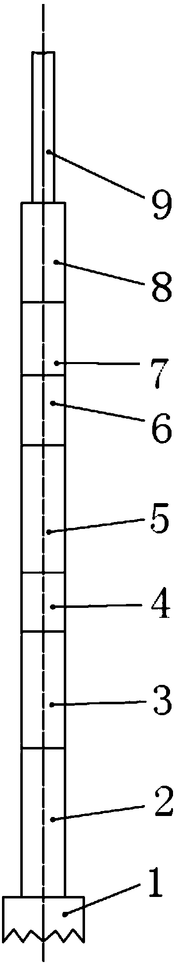 Tubular column structure enhancing coiled tubing drilling well horizontal extending capacity