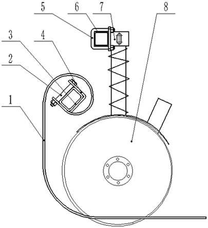 A stalk-pressing disc cutting and ditching sowing unit