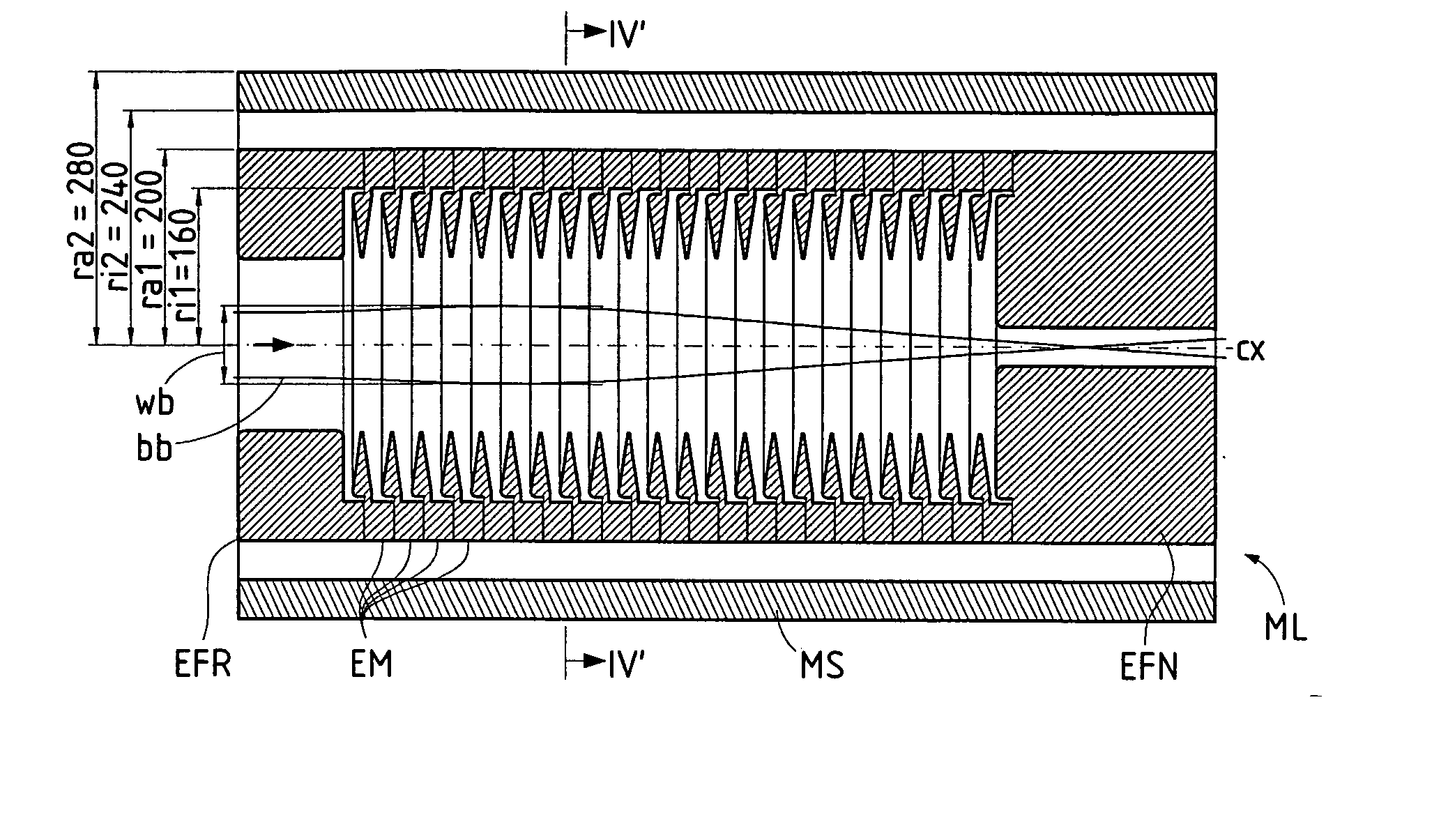 Particle-optic electrostatic lens