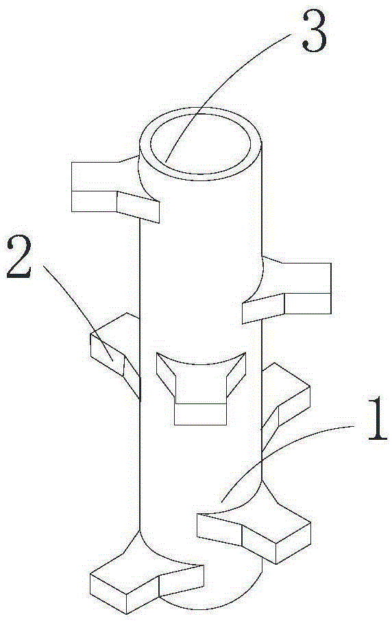 Pipeline type industrial microwave heating device