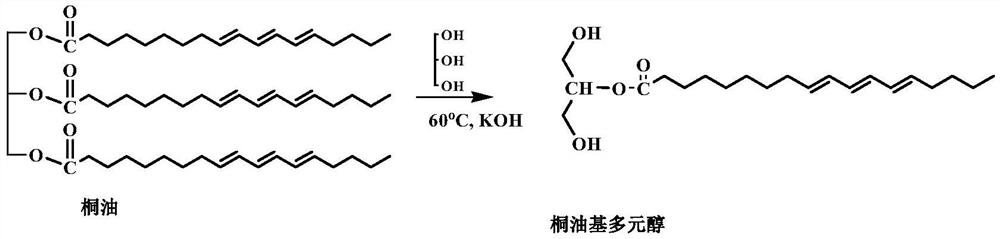 Tung oil hyperbranched polyester plasticizer as well as preparation method and application thereof