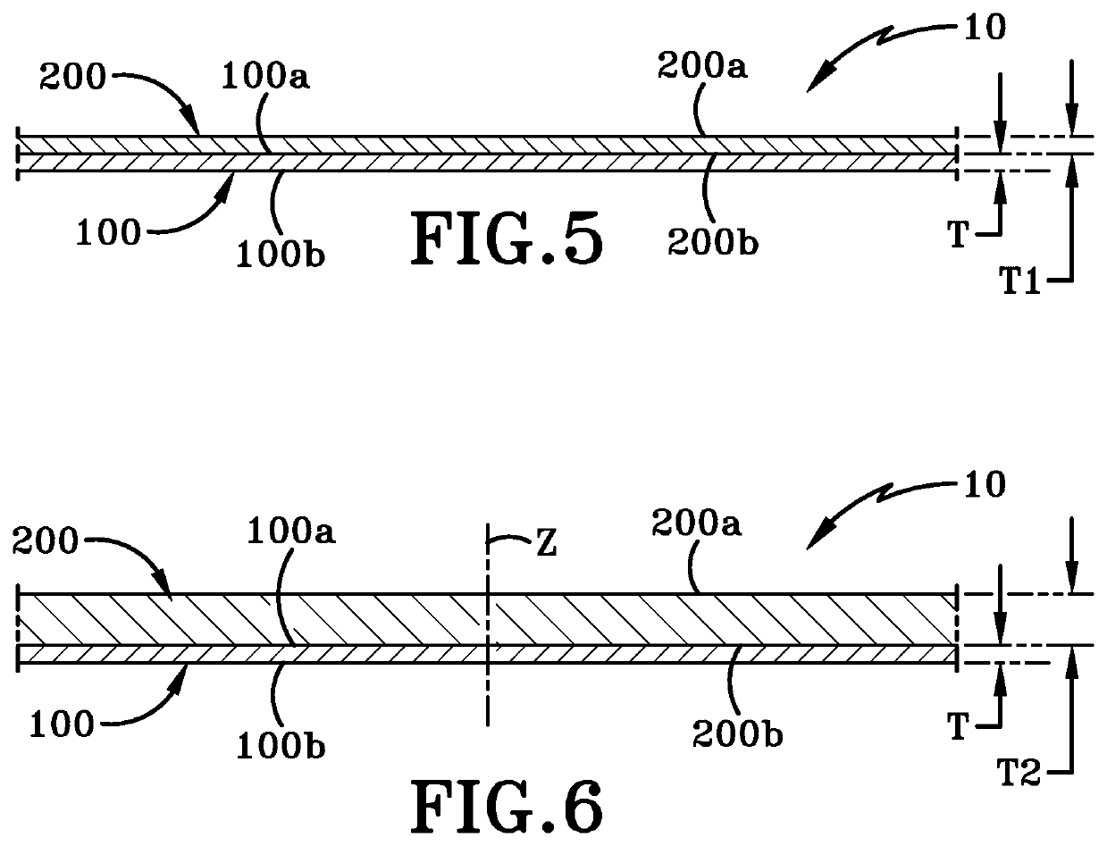 Packaging material with expanding layer and packaging enclosure formed therewith