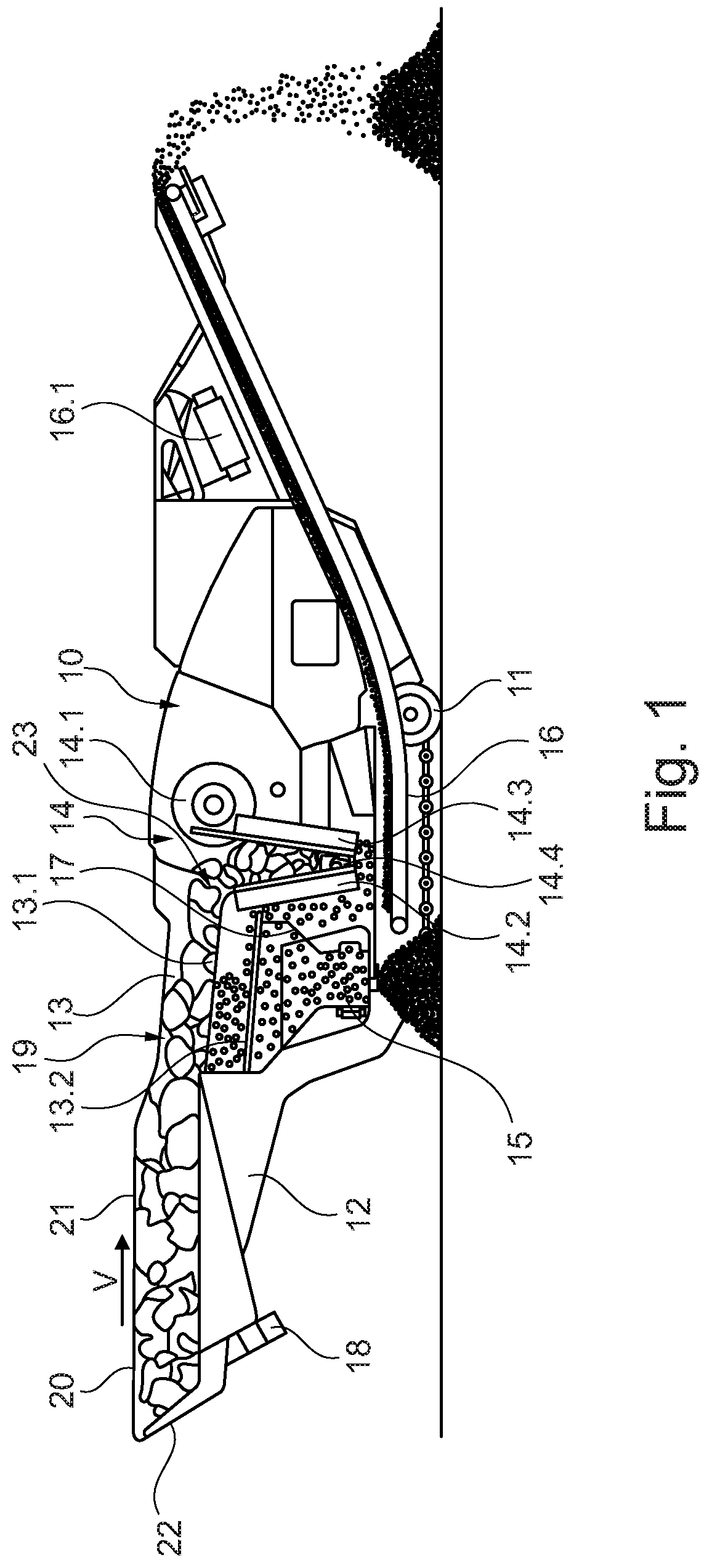 Feed hopper for a material processing device