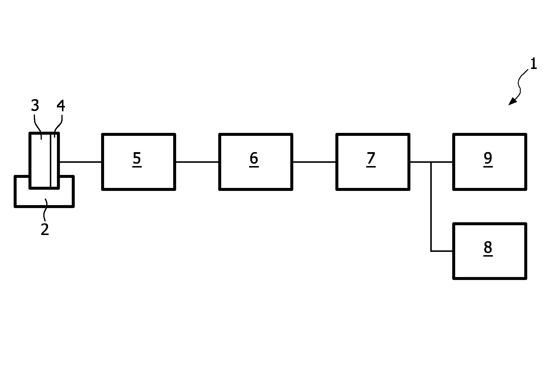 Device and method for detecting small quantities of light, comprising an electronic image converter embodied in semiconductor technology