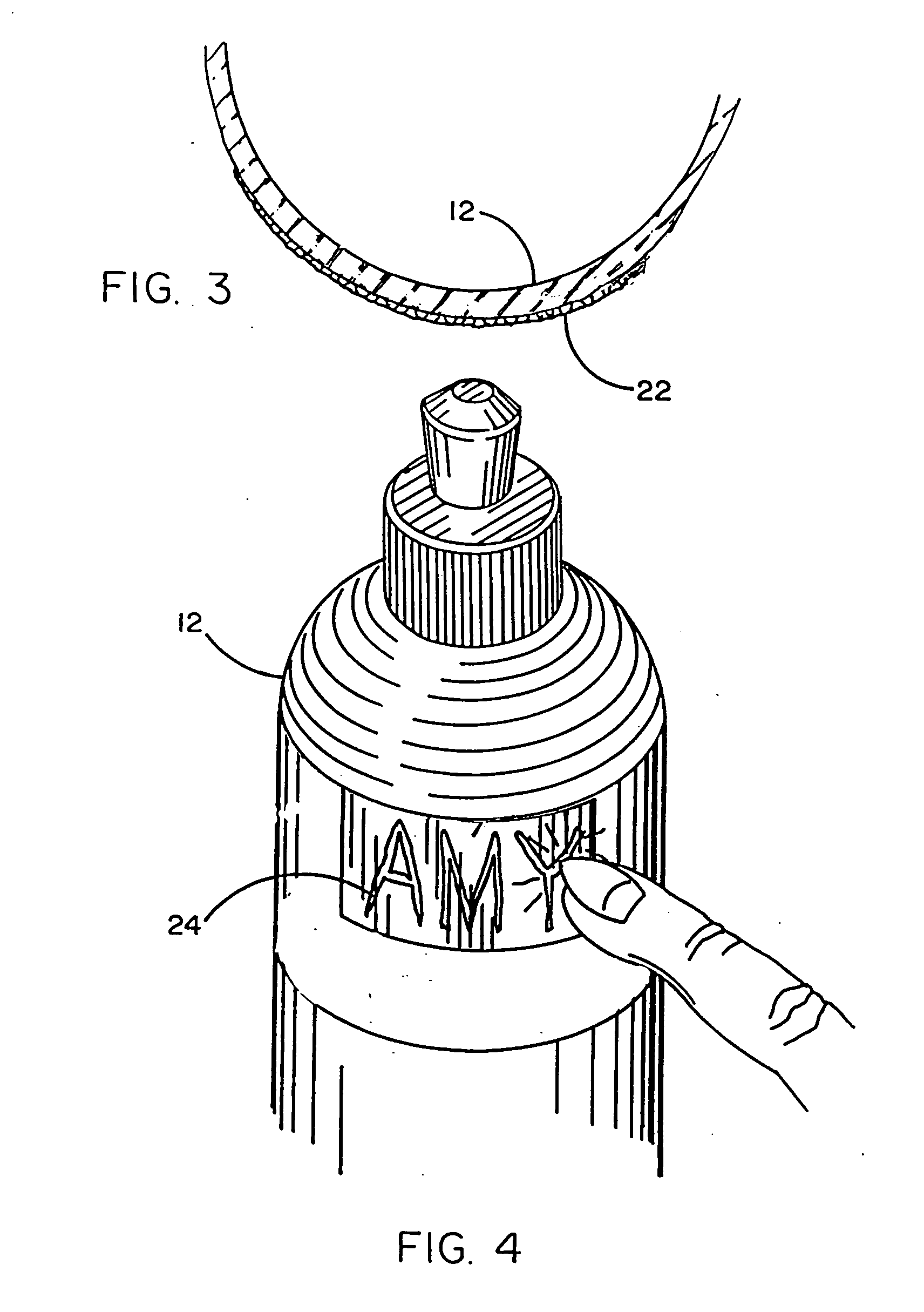 Scratch-off coating area for application of indicia by users of consumable products