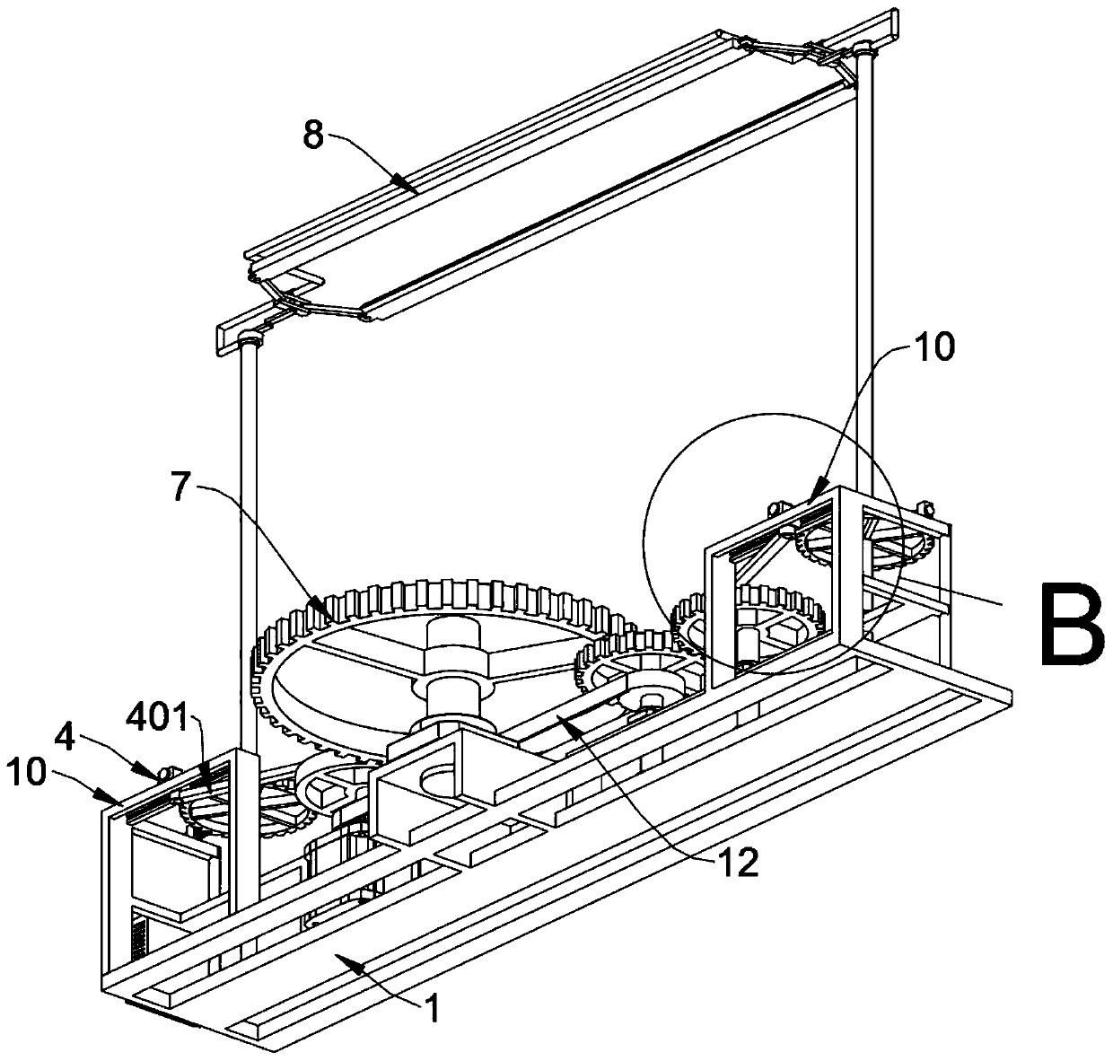 Glass noodle collection tray automatic cutter