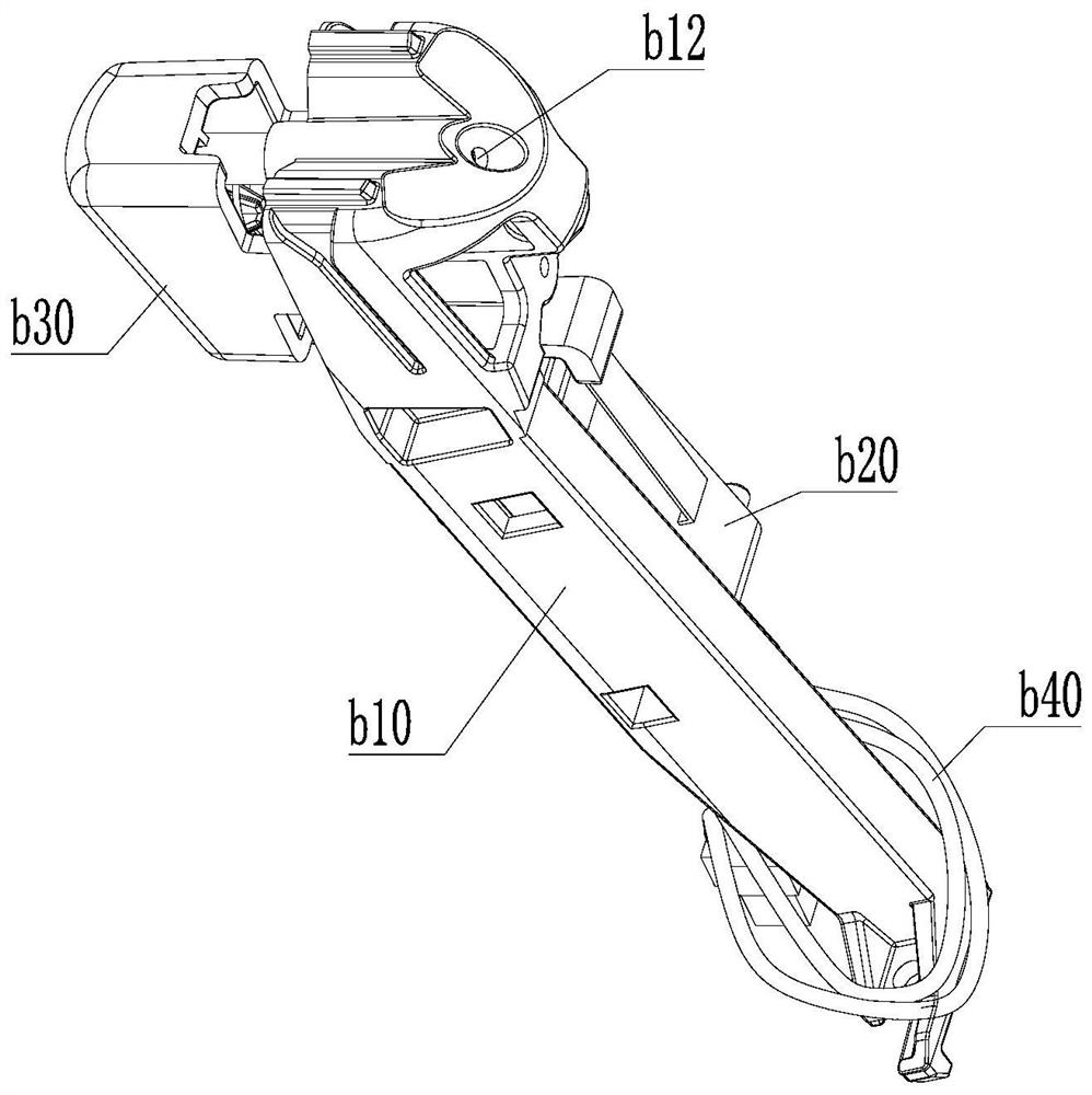 Key structure, handle assembly and dust collector