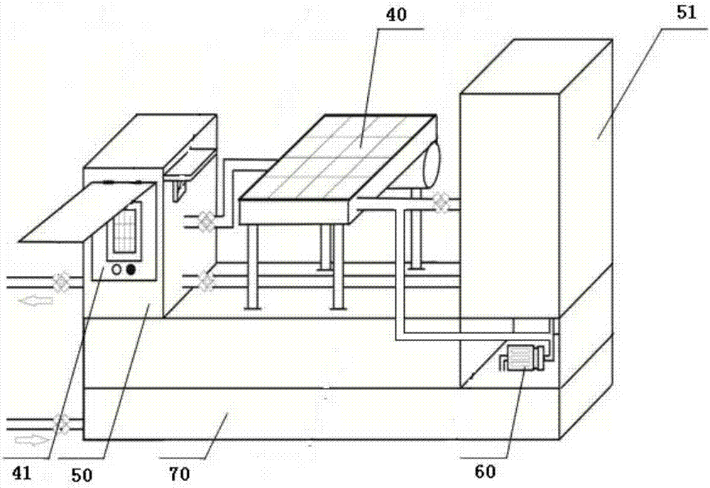 Comprehensive wheat field simulation temperature increasing test apparatus