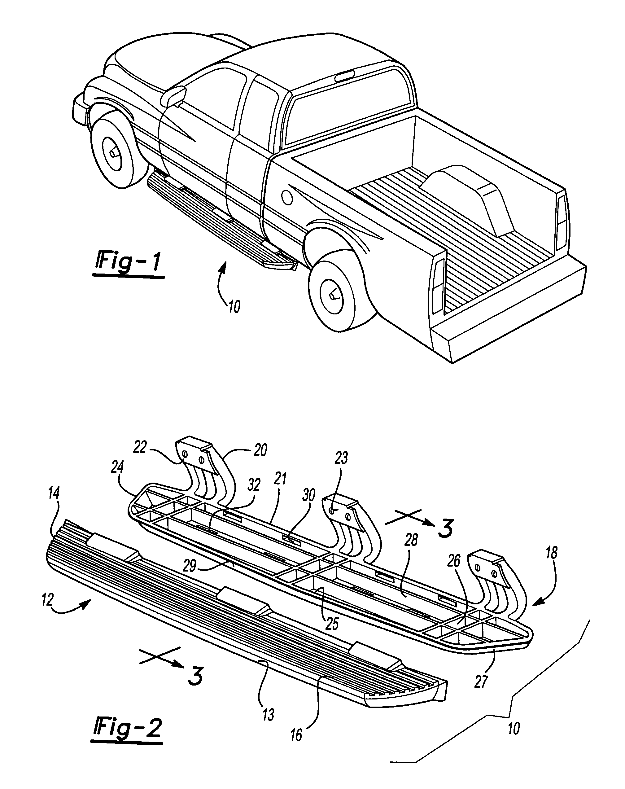 Two-component running board