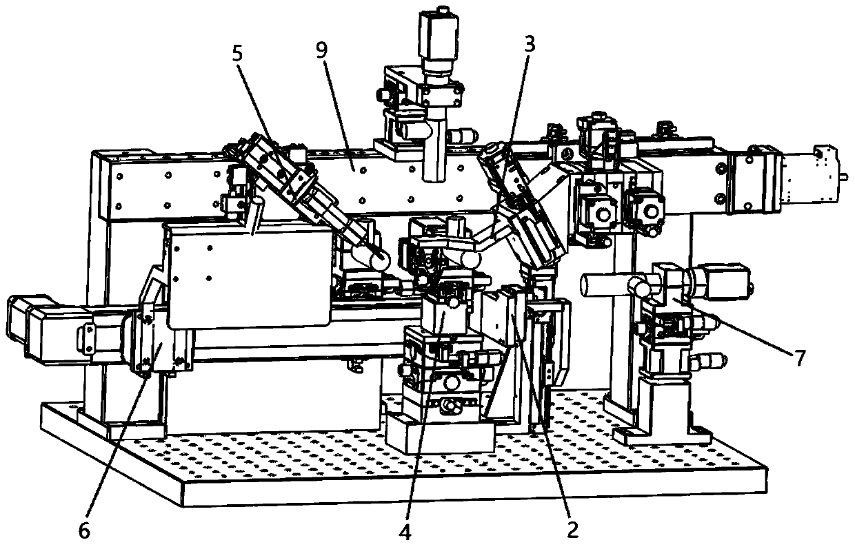 Lens coupling equipment for multi-path single-mode COB module