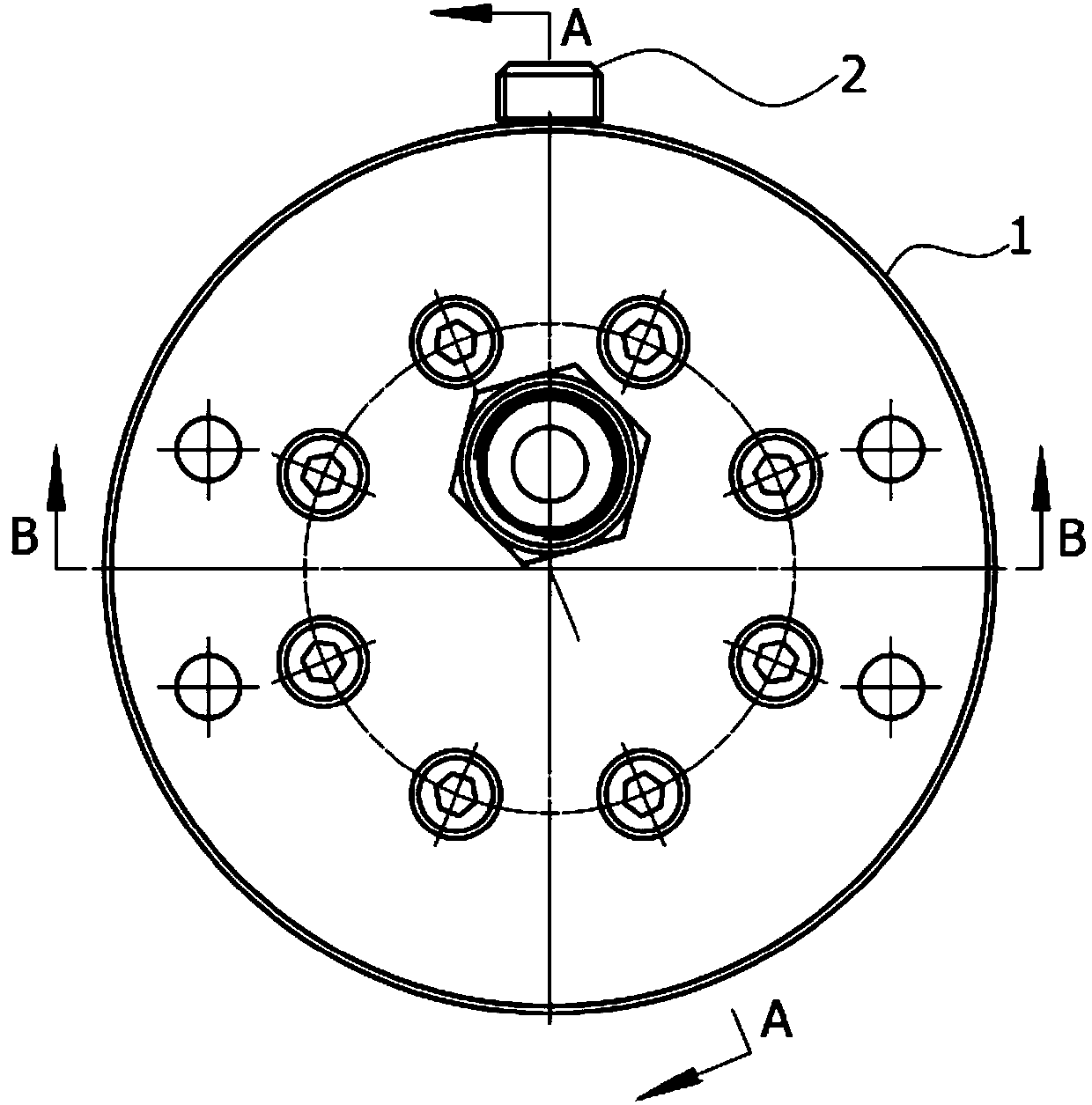 Test tool of direct-current-centrifugal two-component nozzles