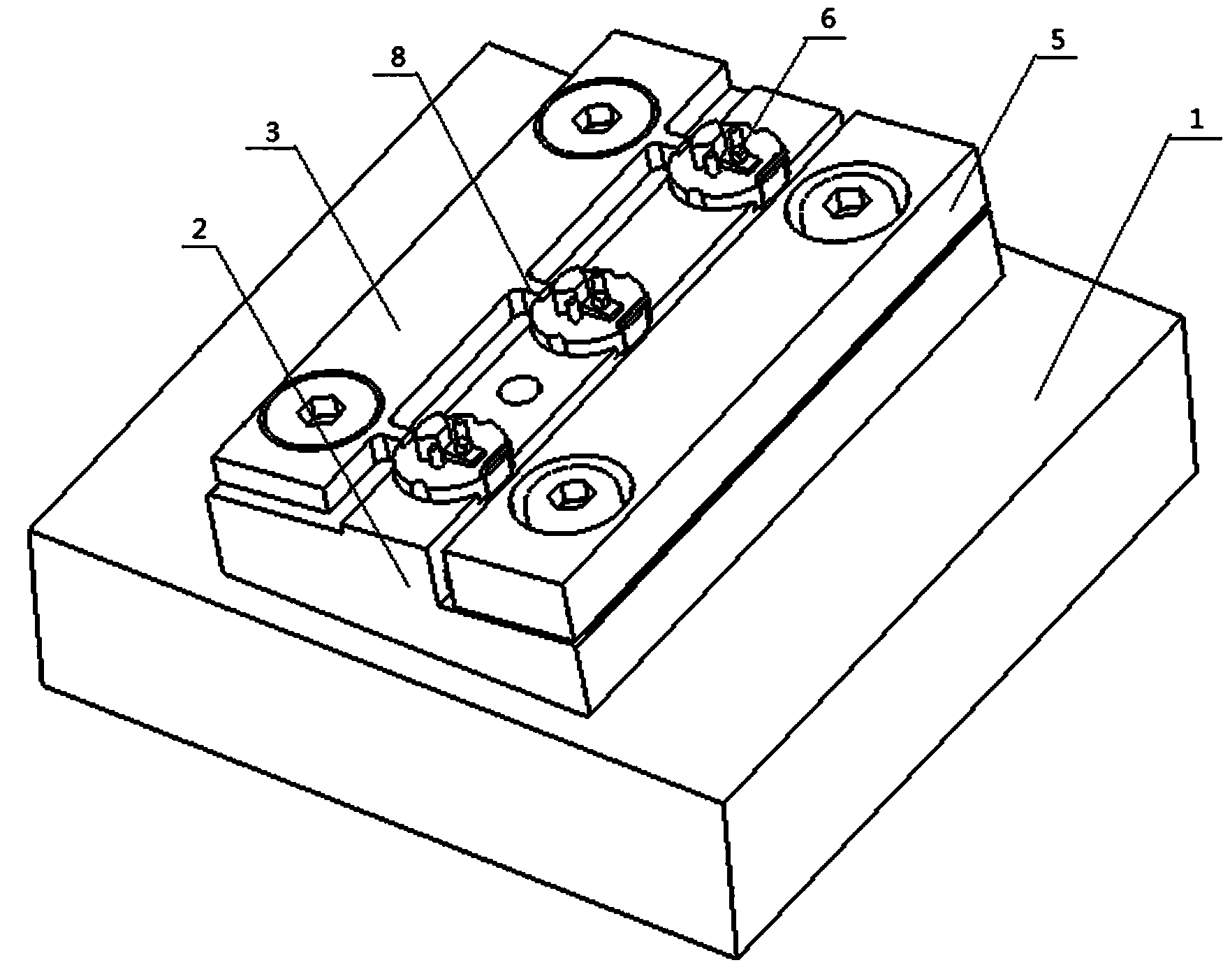 Clamping device for positioning tube socket