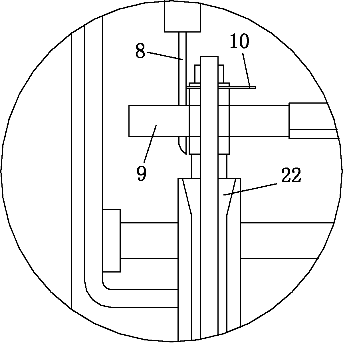 Automatic T-shaped framework small motor rotor winding device and alpha winding-end winding method