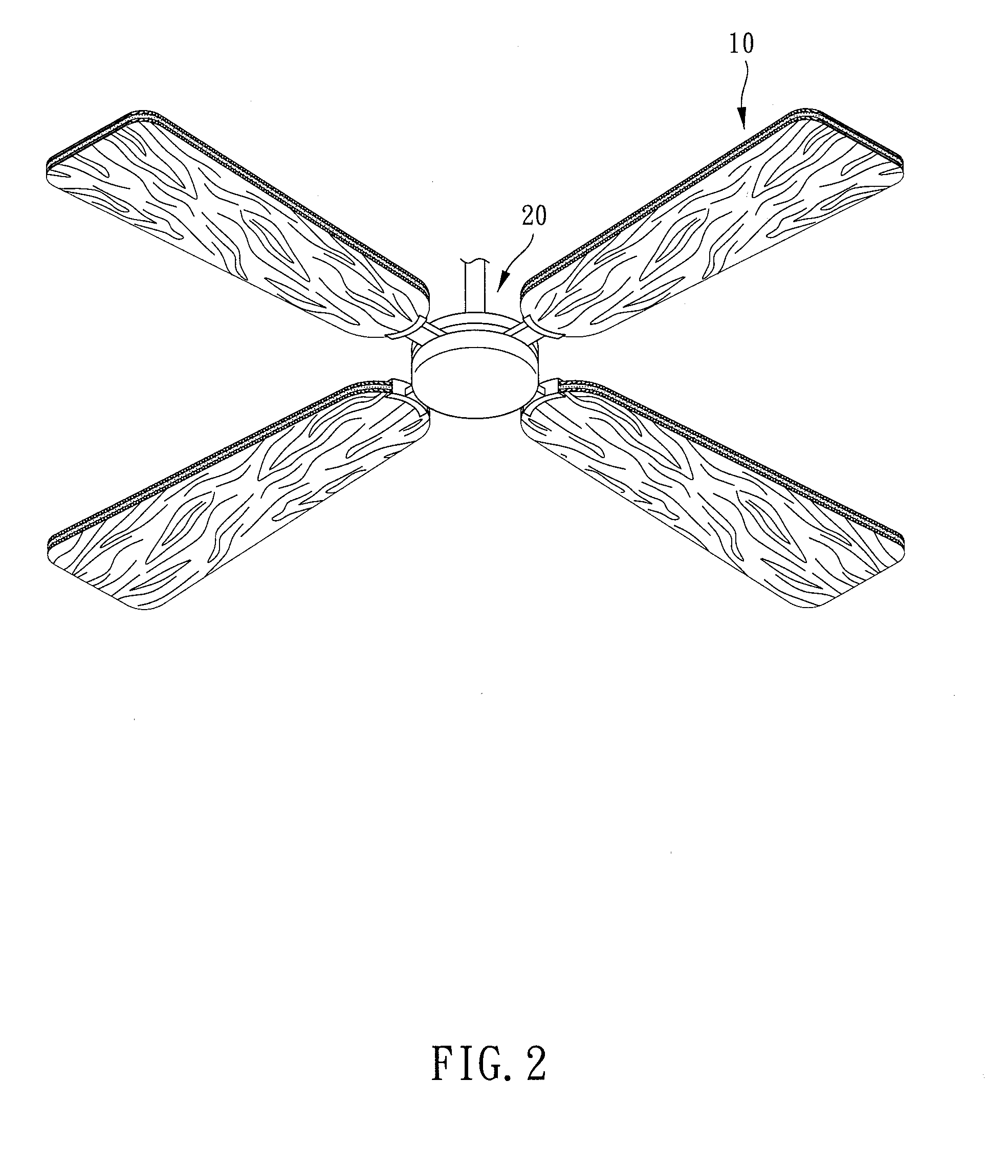 Method for manufacturing ceiling fan blade