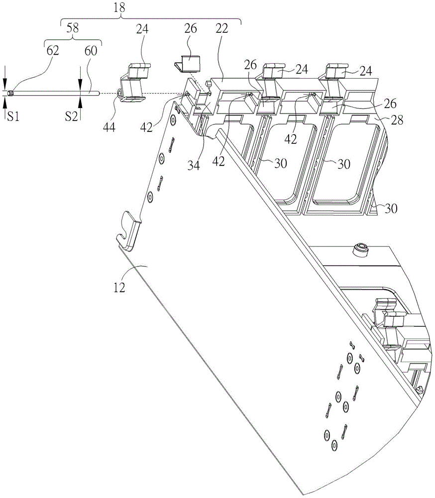 Fixing mechanism and electronic device capable of disassembling expansion card module