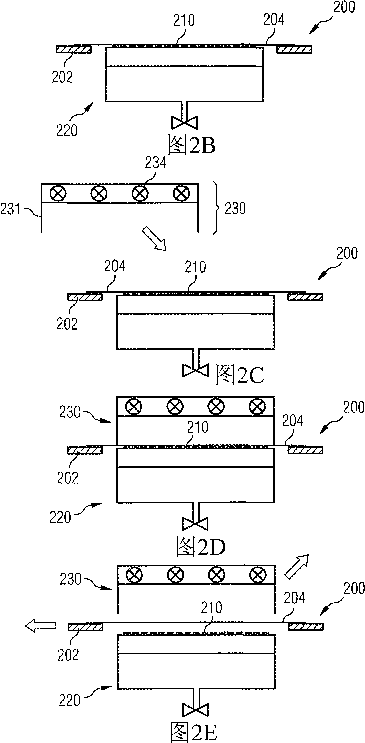 Method for transferring and device for handling electronic components