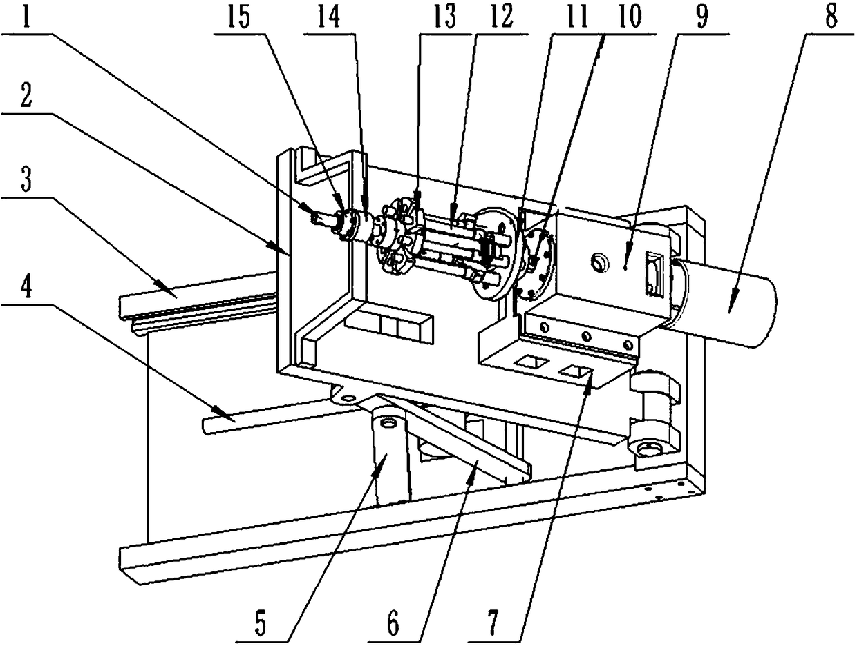 A device for testing the deployment of projectile wings under the condition of multi-angle high-speed rotation of projectile body