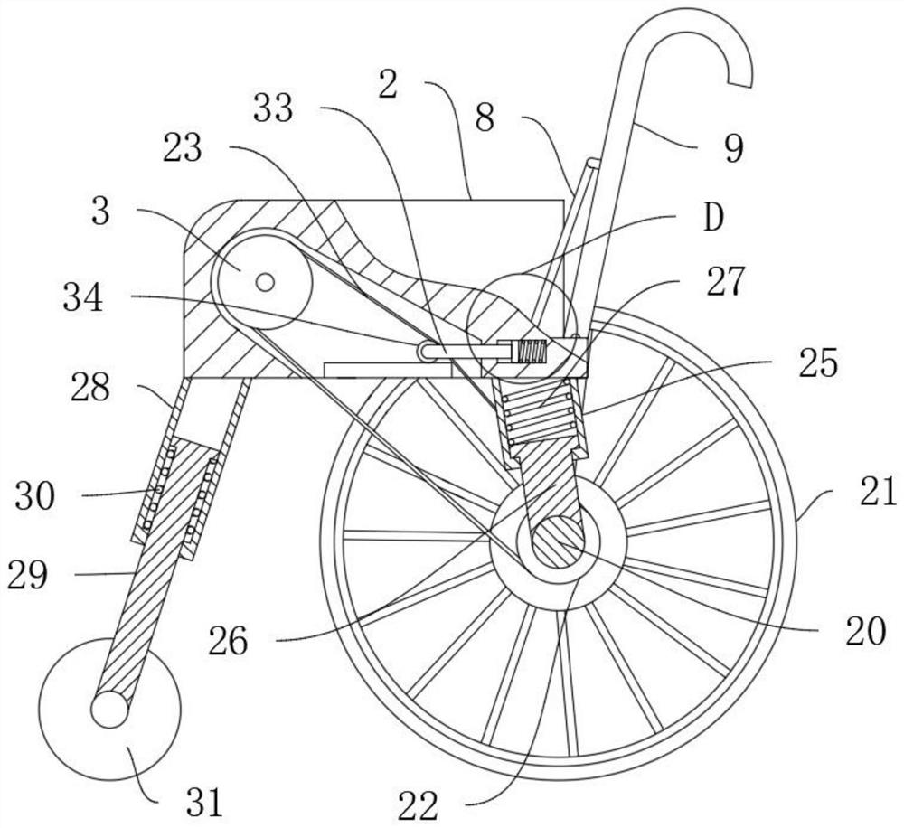 Novel shock-proof wheelchair and using method thereof