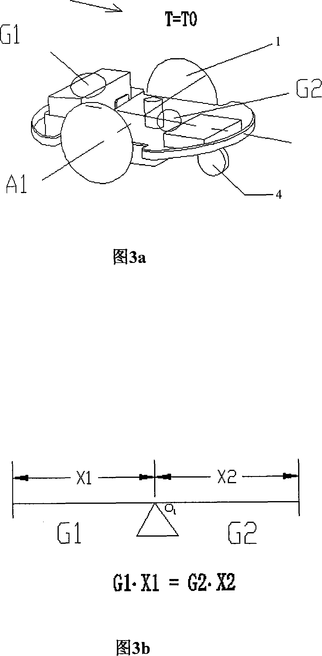 Arrangement method of grass cutter barycenter