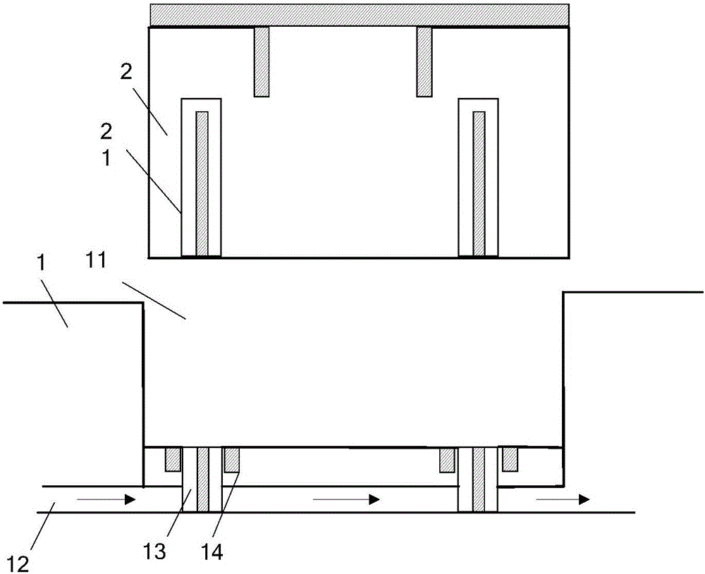 Inlaying structure for telecommunication base station filter cavity mold and production method thereof