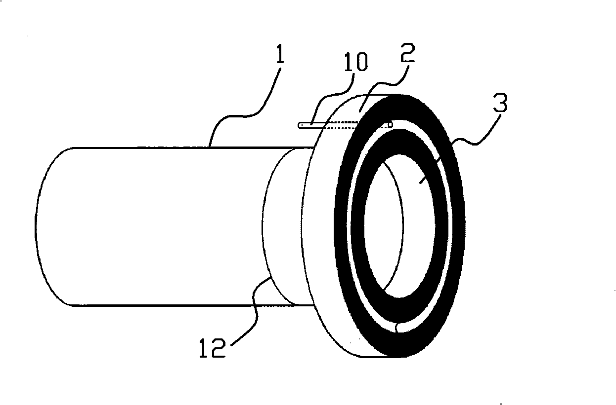 Internal coating continuous pipe with cooling trough flange and its connection method