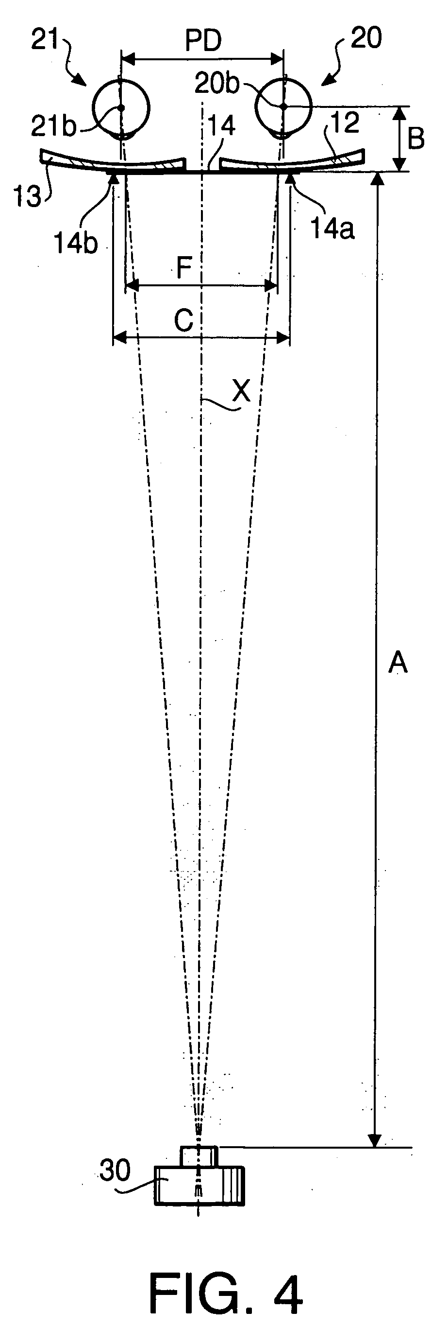 Method and device for measuring pupil distance