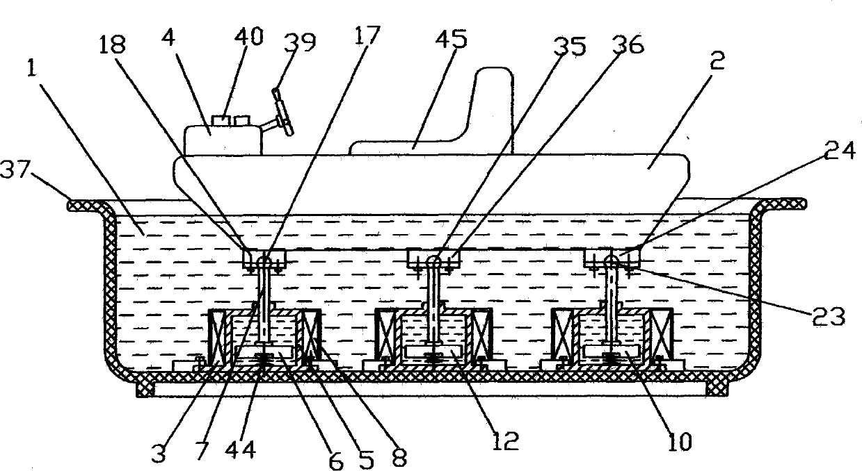 Boat rocking device