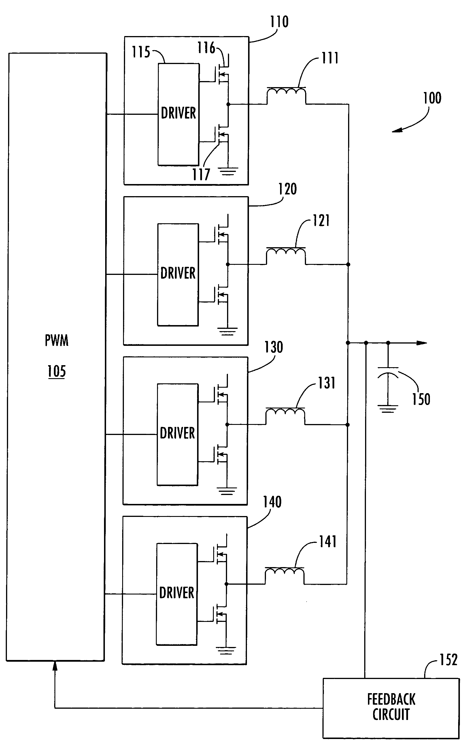 Transient-phase PWM power supply and method