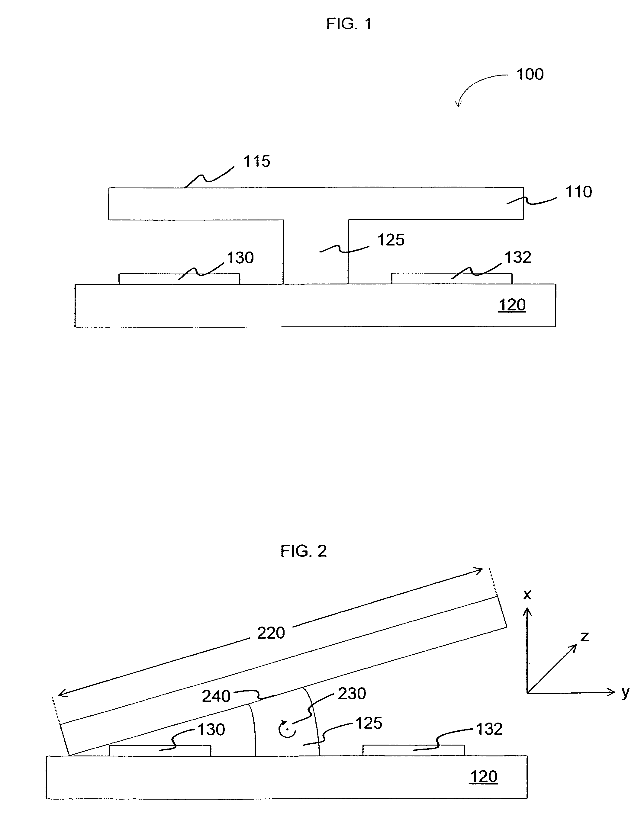 Method and apparatus for a reflective spatial light modulator with a flexible pedestal