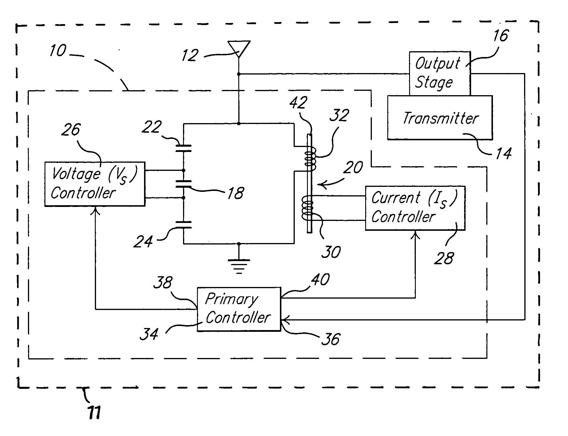 Electrically tuned resonance circuit using piezo and magnetostrictive materials