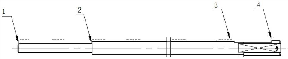 Machining method of stepped hole coaxiality gauge