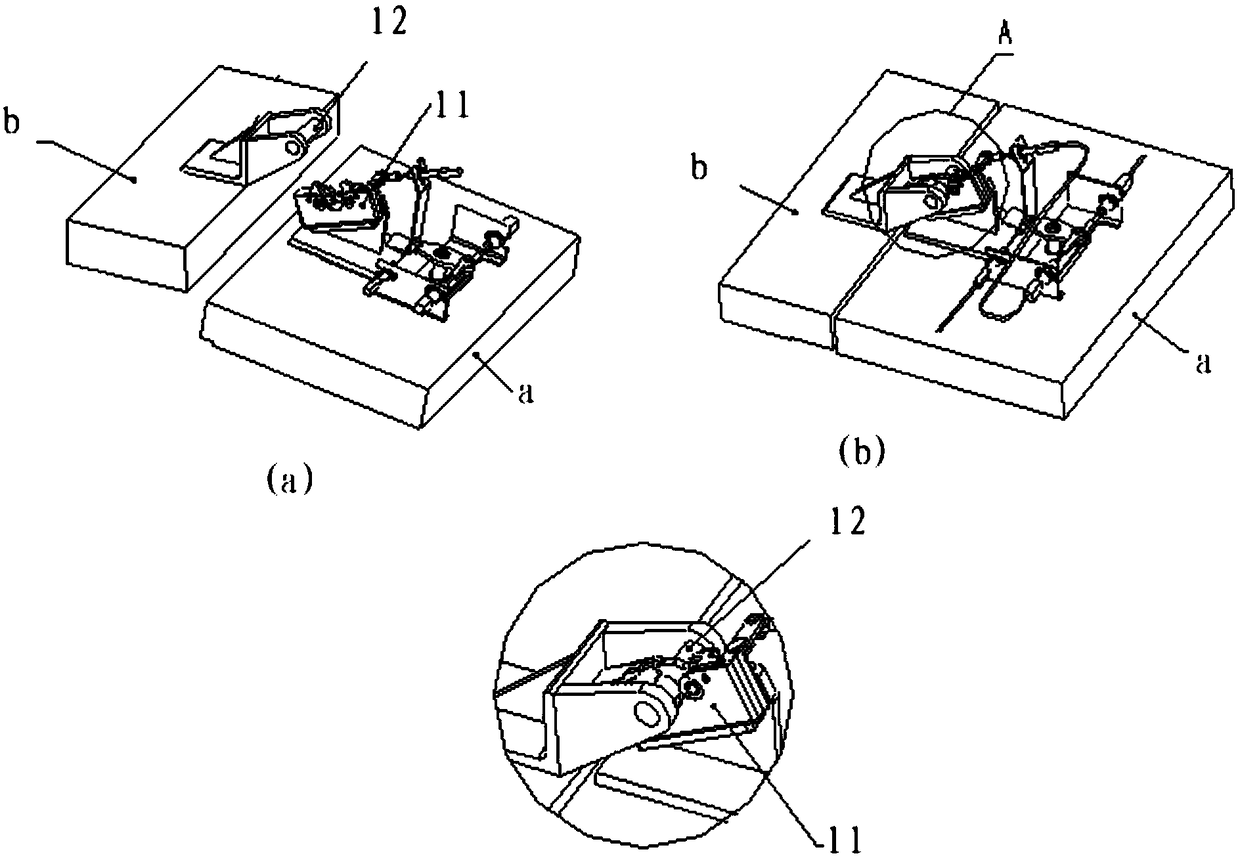 Cabin cover serial locking mechanism and cabin cover system